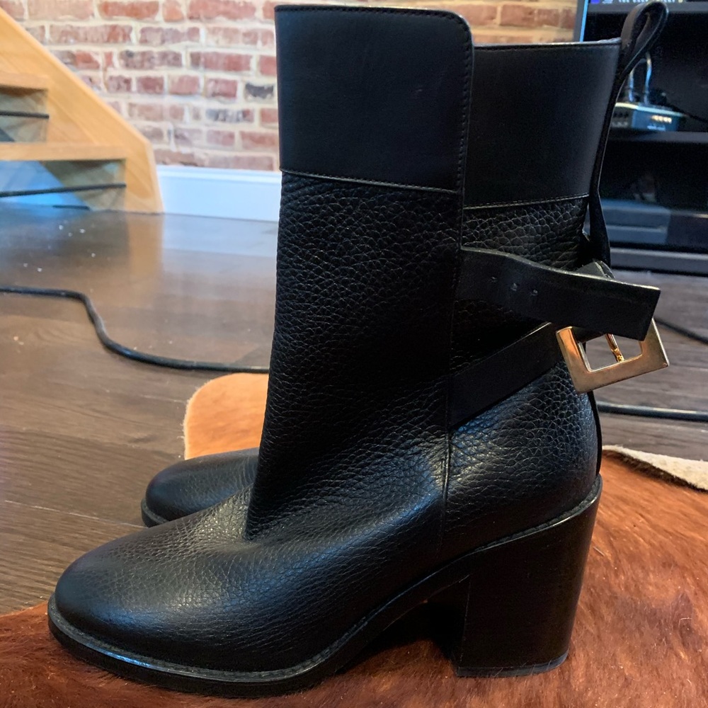 Stuart Weitzman buckled boots